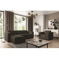 Fun Möbel Ecksofa Schlafsofa inkl. Sessel WALDO, Stoff Brooklyn