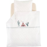 Träumeland Babybettwäsche, Träumeland, Kissen- und Bettdeckenbezug aus 100% Baumwolle weiß 1 St. x 80 cm x 80 cm