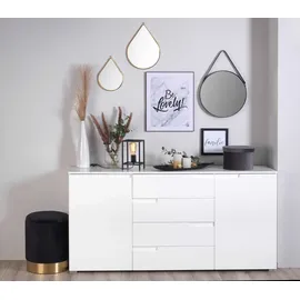 Trend-Center Spiegel OPHELIA, Goldfarben - Metallrahmen - 28,5 x 39,3 cm - Tropfenform