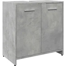 vidaXL Waschbeckenunterschrank 60 x 60 x 33 cm Grau