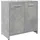 vidaXL Waschbeckenunterschrank 60 x 60 x 33 cm Grau