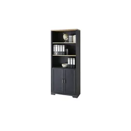Möbel Boss JUDITH Aktenschrank 86 x 38 x 204 schwarz