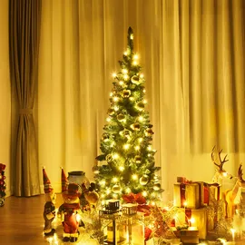 Costway Künstlicher Weihnachtsbaum grün 135 cm