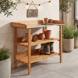 Mendler HWC-O14 Pflanztisch 86 x 92 x 41 cm