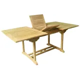 Mojawo - Teakholz Tisch rechteckig ausziehbar 180/120x95x75cm-MT25
