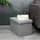 Intirilife Sitzwürfel Faltbar Leinen 49 x 30 x 30 cm Grau