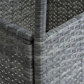 Estexo Polyrattan Beistelltisch 57 x 57 x 72 cm Anthrazit/Grau