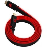 Floating Grip FG-HDMILED-300-RED, 3 m, HDMI Typ A (Standard), HDMI Typ A (Standa