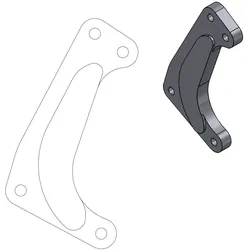 Bremssatteladapter Moto Master Racing YZF 1998 - 2006 / WRF 1998 - 2016