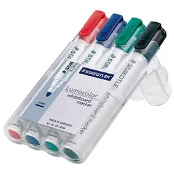 STAEDTLER Lumocolor Whiteboard-Marker farbsortiert 2,0 mm, 4 St.