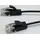 Wantec Cat6a UTP 1m, Netzwerkkabel Schwarz U/UTP (UTP),