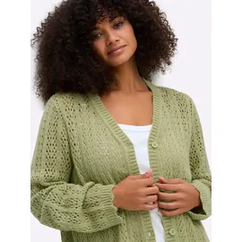 sheego Strickjacke in Grün 52/54