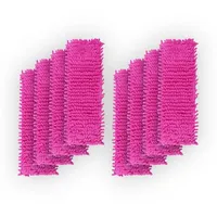 BestLivings Bodenwischer Ersatzbezug Mikrovelour Chenille Beere 8er Pack