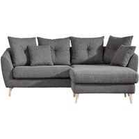 Carryhome Ecksofa Dunkelgrau, - 210x156 cm,