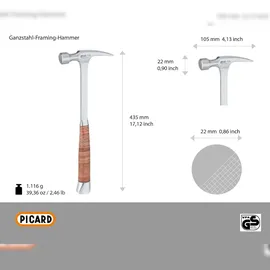 Picard Ganzstahl-Latthammer geraut