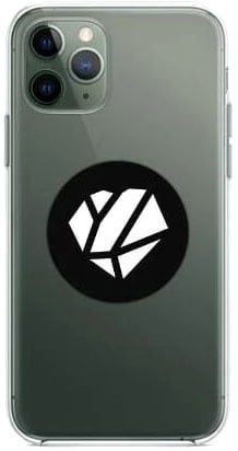 Shapeheart Smartphone, plaque adhésive - Noir