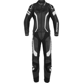 Spidi Laser Touring 2-Teiler Damen Motorrad Lederkombi, schwarz-weiss, Größe 46