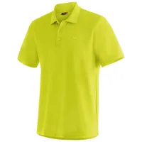 Maier Sports Ulrich Herren Wandershirt, bequemes Polo-Shirt für Wandern und Freizeit, gelb