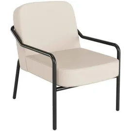 medso powered by paperflow Medso M Rund Sessel 43 x 43 x 43 cm creme schwarz 1 St.