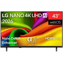 LG 43NU850B6LA 43" NANO 4K UHD AI Smart TV NU85