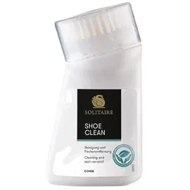 Solitaire Shoe Clean mit Bürste, für alle Leder und Fleckentfernung - Schuhpflege (75 ml)