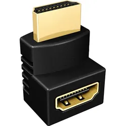 ICY BOX Computer-Adapter "ICY BOX 2x HDMI Winkeladapter mit zwei verschiedenen Ausrichtungen", schwarz, Adapter