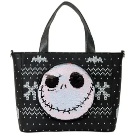 Funko Loungefly Disney The Nightmare Before Christmas Jack Skellington Reversible Sequins Tote Crossbody Bag with Coin Bag