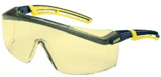 uvex astrospec 2.0 Schutzbrille, kratzfest, beschlagfrei 9164220 , Farbe: schwarz / gelb