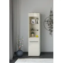Set One by Musterring Standvitrine Reno 185 x 48 x 42 cm Beige