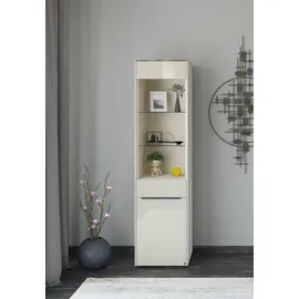 Set One by Musterring Standvitrine Reno 185 x 48 x 42 cm Beige