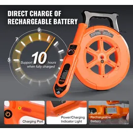 Vevor Leitungsverstopfungsdetektor 30m Kabel Erkennungsentfernung 0–40cm/0–15cm