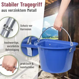 Kerbl Turnier-Futterkrippe 12 l 39x32,5x26 cm Blau