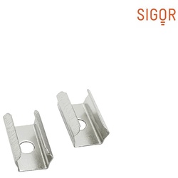 SIGOR Montageklammern / Spannfedern (2er Set) für LED Wandeinbauprofil KS-SIG-PROF19 SIG-9853901