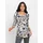 Lady Print-Shirt Blau 36