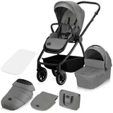 lionelo - Kombikinderwagen 2-in-1 MERIL Grey Stone - Grau