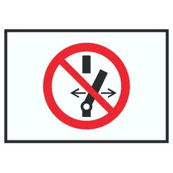 Schalten verboten Symbol Schild A0 (841x1189mm)