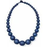 COLLEZIONE ALESSANDRO Kette mit Anhänger Aleika Blau / Holz