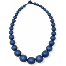 COLLEZIONE ALESSANDRO Kette mit Anhänger Aleika Blau / Holz