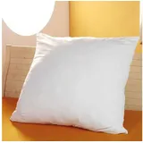 Homedreams Federkopfkissen 80 x 80 cm Weiß