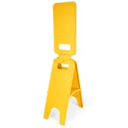 Warnaufsteller TO OPEN Neutrale Ausführung, Polypropylen, 230x1040 mm