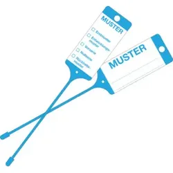 Eichner PP-Warenanhänger blau Muster