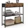 VASAGLE Konsolentisch schmal 24 x 76 x 80 cm vintagebraun-tintenschwarz