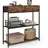 VASAGLE Konsolentisch schmal 24 x 76 x 80 cm vintagebraun-tintenschwarz