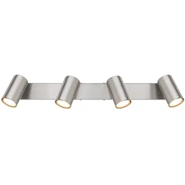 ETC Shop Deckenstrahler 4 Flammig 56 x 12 x 6 cm silber