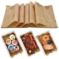 LPAMABA Fettdichtes Dauerbackfolie 150 Stück Burger Papier Pommes Papier für Korb Vintage Zeitung Pad Papier Hamburgerpapier Alter Zeitungsdruckstil Snacktaschen Wiederverwendbares Backpapier