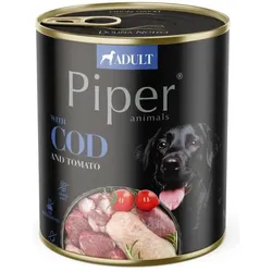 PIPER Nassfutter mit Kabeljau und Tomate für Hunde 800 g