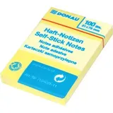 Donau Elektronik DONAU Haftnotizen Eco, 7584001-11, gelb, 51 x 75mm, selbstklebend, 100 Blatt