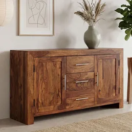 FineBuy Sideboard 120 x 70 x 40 cm Braun