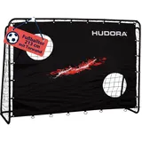 Hudora Fußballtor Trainer mit Torwand Schwarz 76923