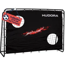 Hudora Fußballtor Trainer mit Torwand Schwarz 76923
